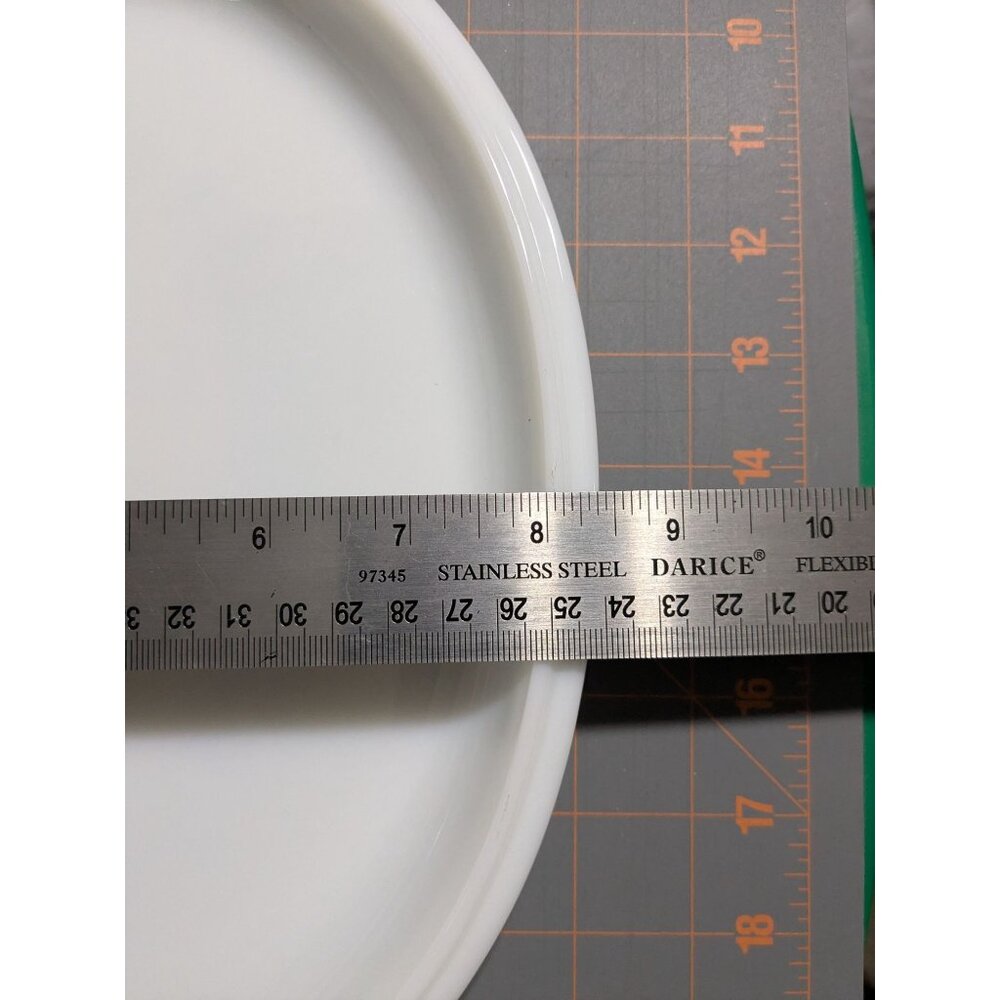Vintage Pyrex Blue Snowflake Garland Oval Lid 12.75" White Glass Replacement - Picture 10 of 15